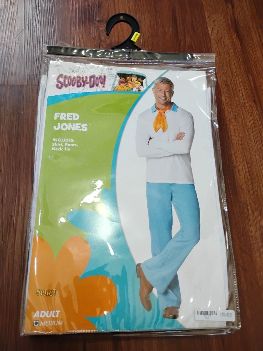 NWT Spirit Halloween Costume Fred Jones Scooby-Doo